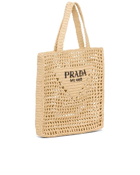 sac prada rafia|Prada Raffia Tote Bag .